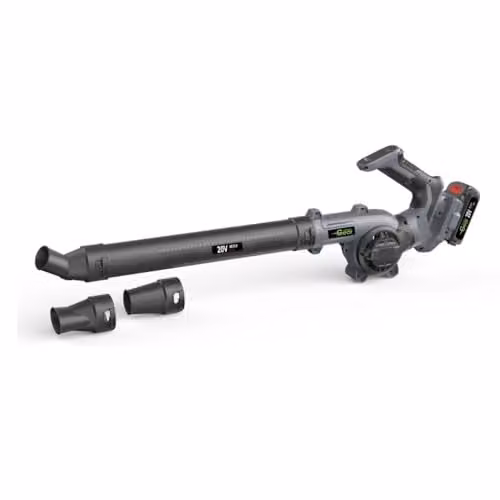 Garden Gear 20V Cordless Leaf Blower with Spare Rechargeable Battery in Grey