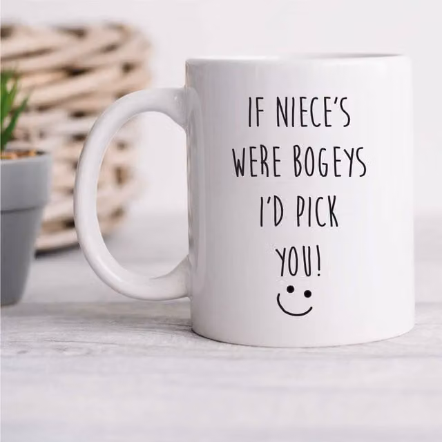 60 Second Makeover Limited If Niece's Were Bogeys I'd Pick You Mug in White
