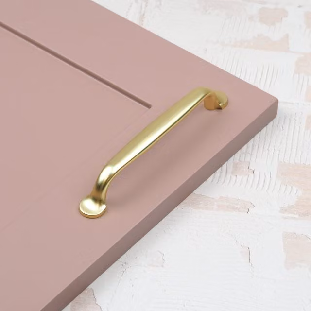 Handle & Home Bar Cabinet Handle in Brushed Brass Gold Zinc