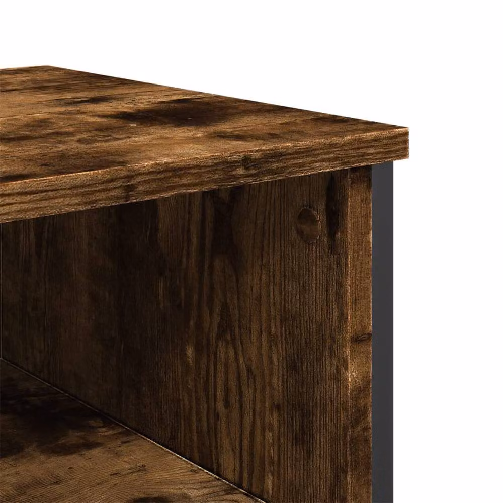 Berkfield Home Smoked Oak Console Table in Brown, W/D/H: 100 x 35 x 74.5 cm – 5