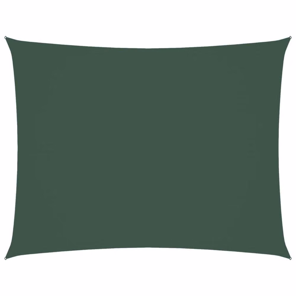 Berkfield Home Rectangular Oxford Fabric Sunshade Sail in Dark Green, 3.5 x 4.5 m – 1