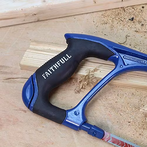 Faithfull Professional Aluminium Hacksaw, Blue, 300 mm – 2