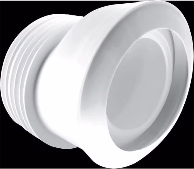 McAlpine MACFIT White WC Connector with 97-107mm Inlet, 110mm Outlet and 20mm Offset