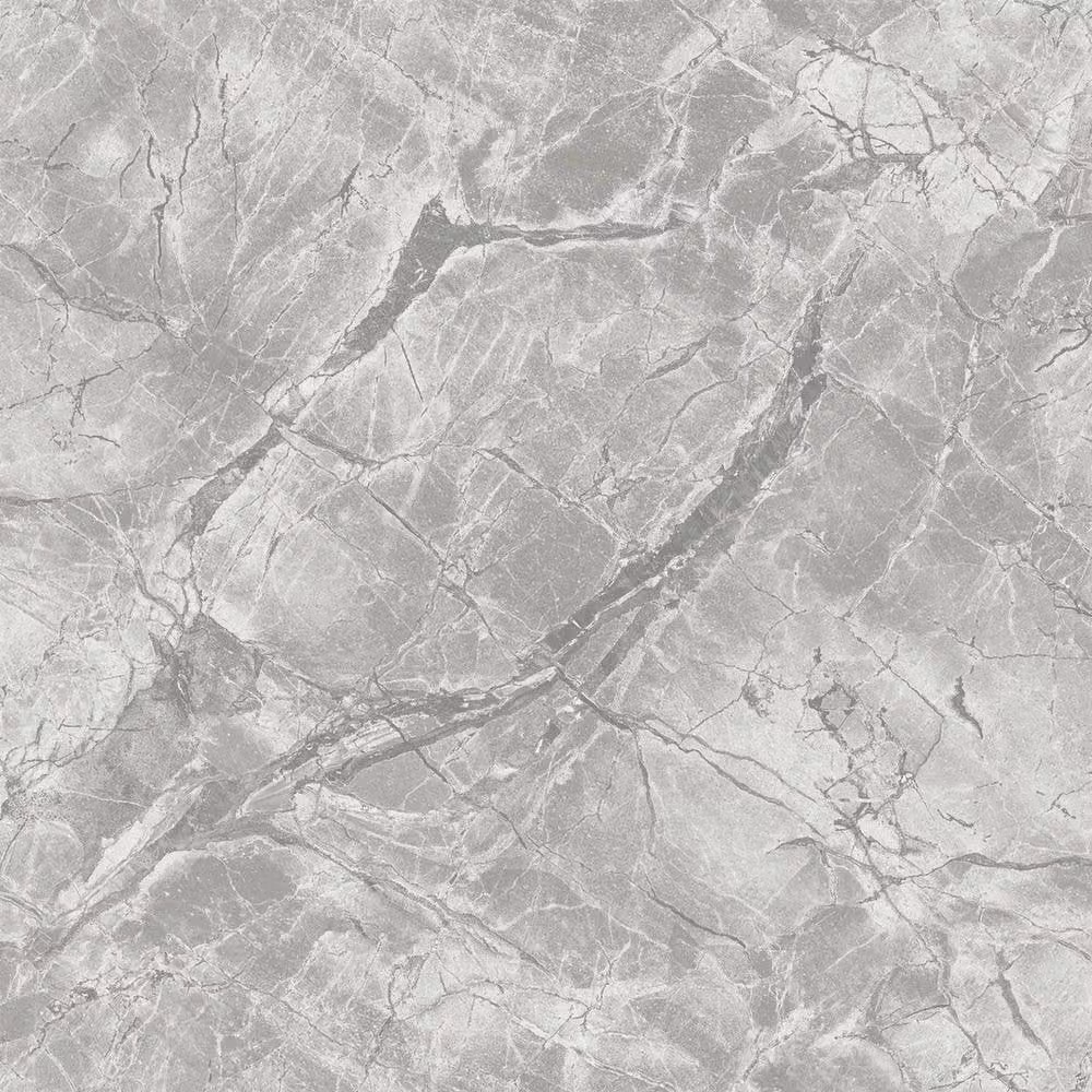 Havendro Portoro Marble Metallic Abstract Vinyl Wallpaper in Grey