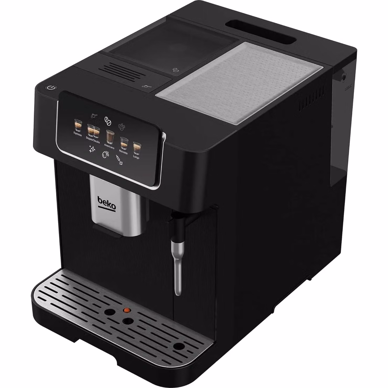 Beko CaffeExperto Automatic Bean to Cup Espresso Machine in Black with Touch Display, Steam Wand and Cup Warmer, W: 40.5 cm, D: 27.5 cm, H: 27.5 cm – 10
