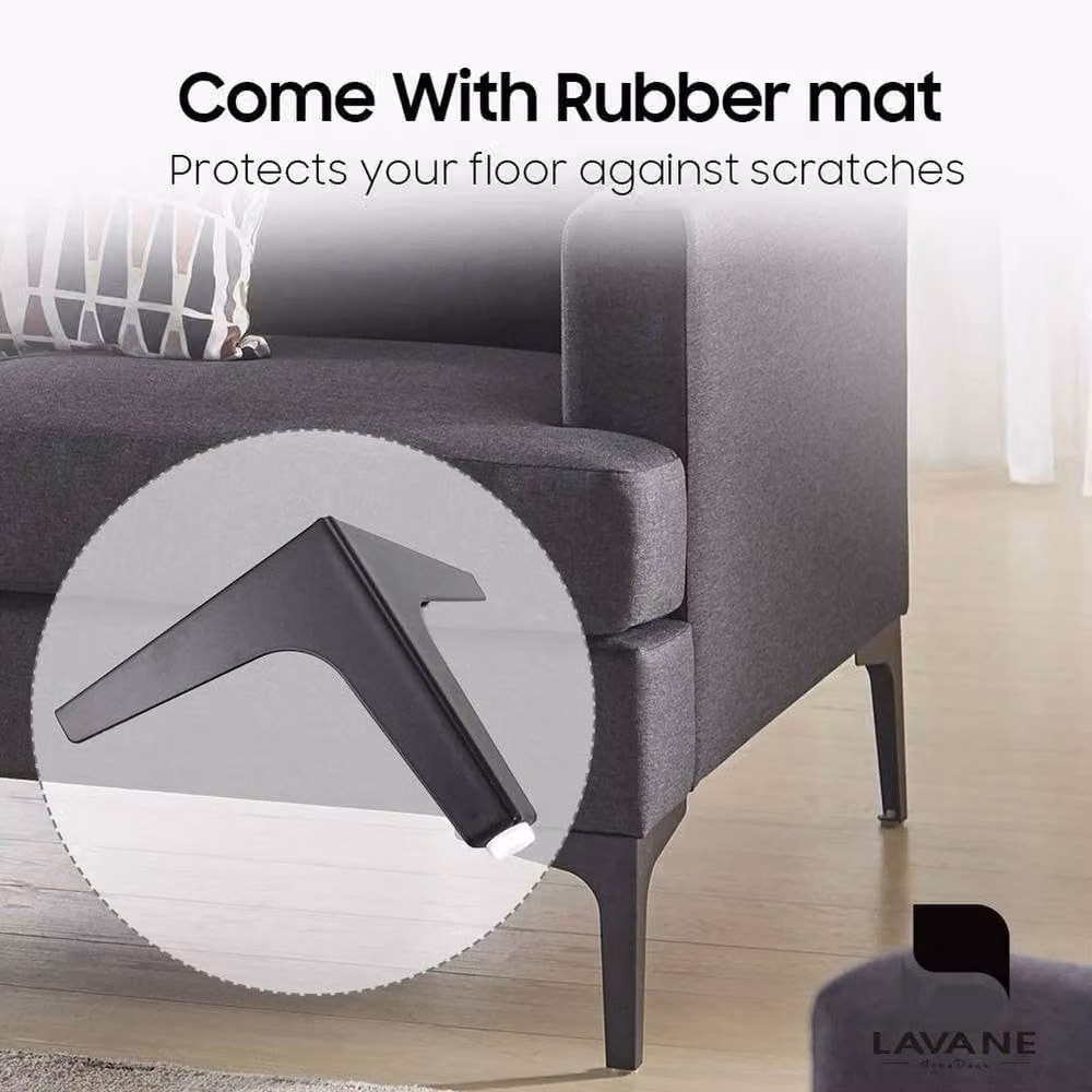 NESTLUNE 8-Piece Metal Furniture Legs in Black – 5