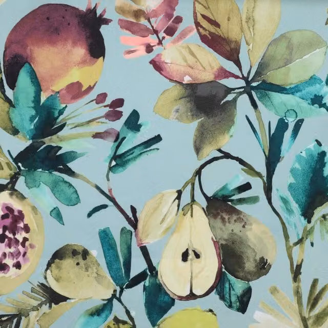 Clarke & Clarke Fruta Multicolour Floral Velvet Fabric