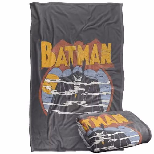 LOGOVISION DC Originals Foggy Silky Touch Super Soft Fleece Throw Blanket, Multicolour, W: 91.44 cm x L: 147 cm – 1