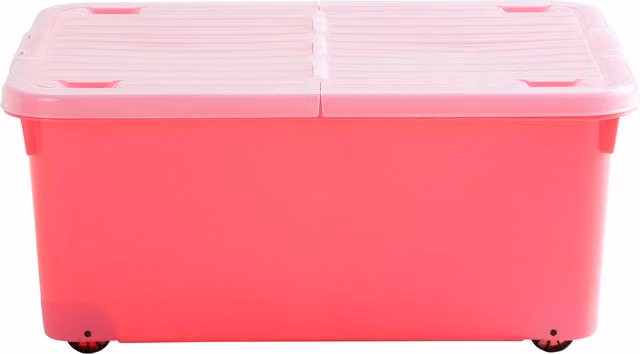 Wham Wheel Box with Lid, Pink, 30 l