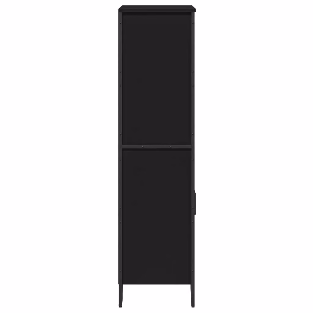 Berkfield Home Black Matt Highboard W/D/H: 79.5 x 35.5 x 137.5 cm – 4