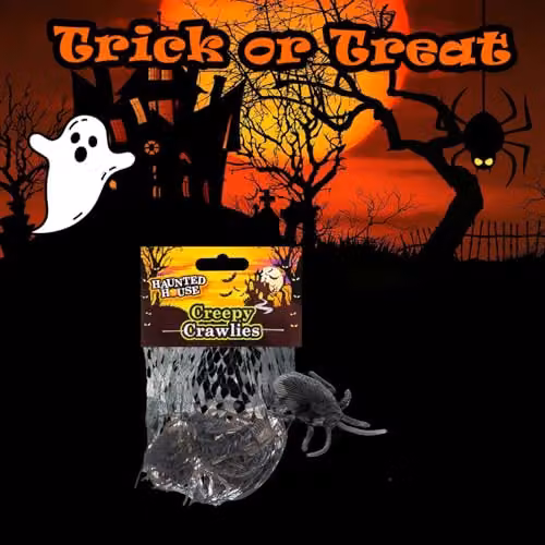 VFM e-Store Halloween Creepy Crawlies Trick or Treat Pack in Black – 4