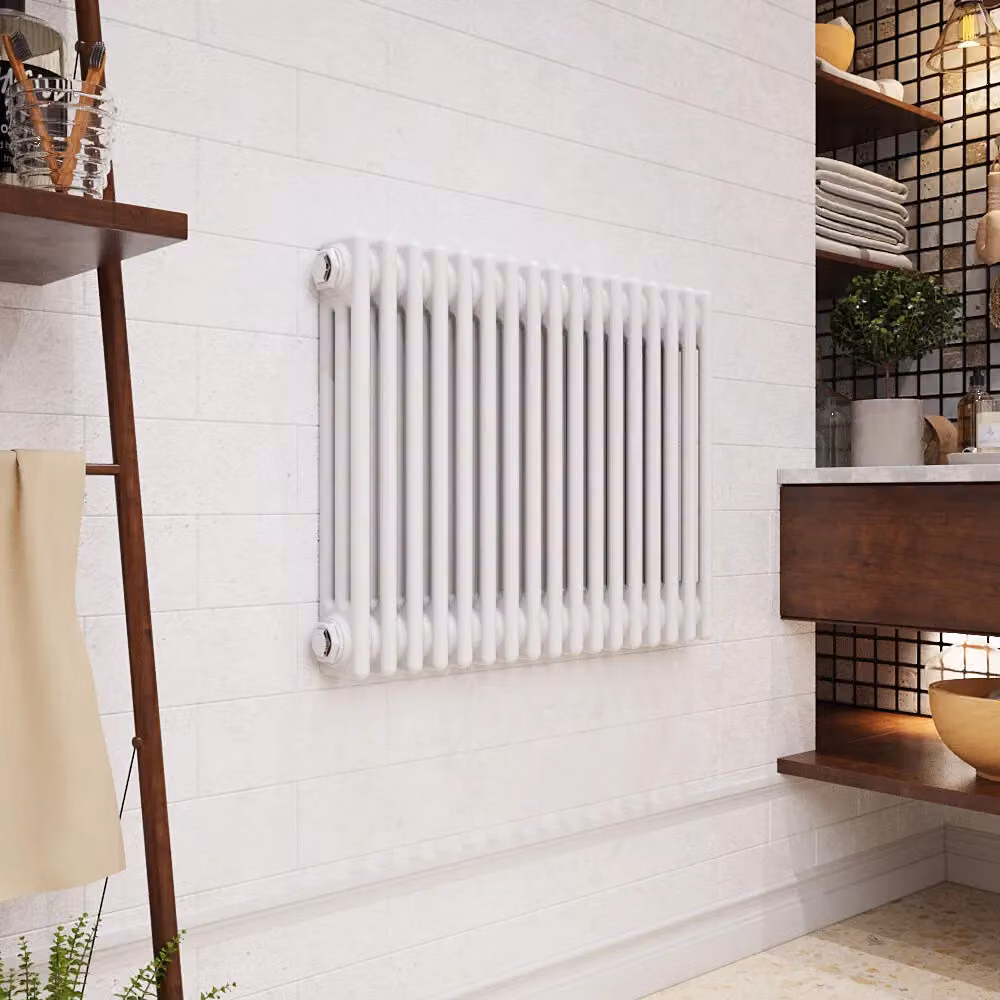 Balterley Triple Column Traditional Radiator, High Gloss White, W: 60.0 cm, H: 77.7 cm – 2