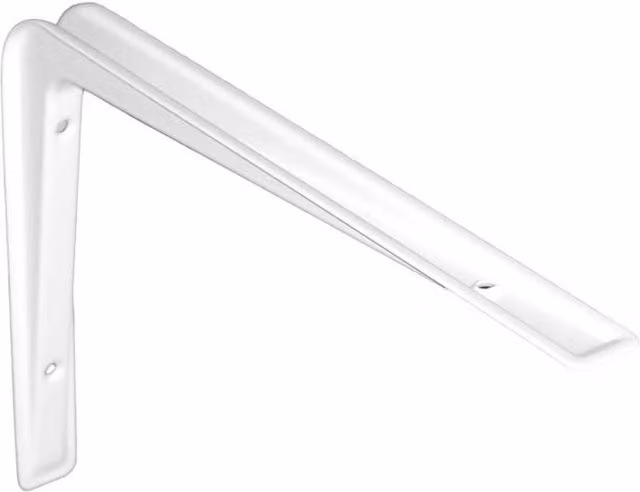 Smiths Ironmongery White Cantilever Angle Bracket