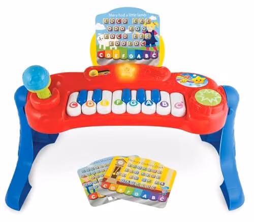 Winfun Baby Music Centre Playset with Light Up 8 Note Piano in Red and Multicolour – 2