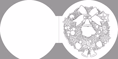 Arcturus The Christmas Wreaths Colouring Book with 45 Festive Artworks – 2
