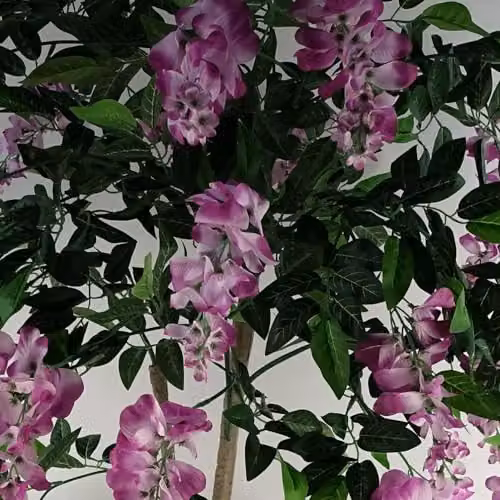 Leaf Design UK Luxury Pink and Black Freestanding Artificial Flowering Tree – 4
