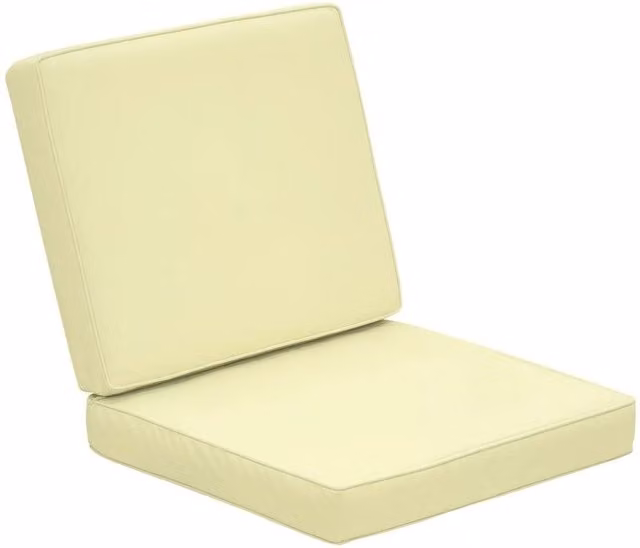 KORVIXA Outdoor Seat and Back Cushion Set in Beige, Width: 100 cm