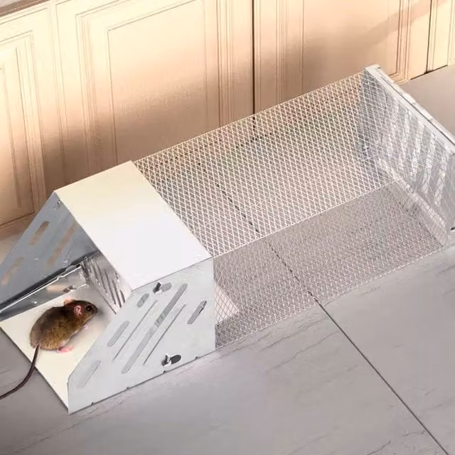 Livingandhome Humane Mouse Trap for Indoors, Silver