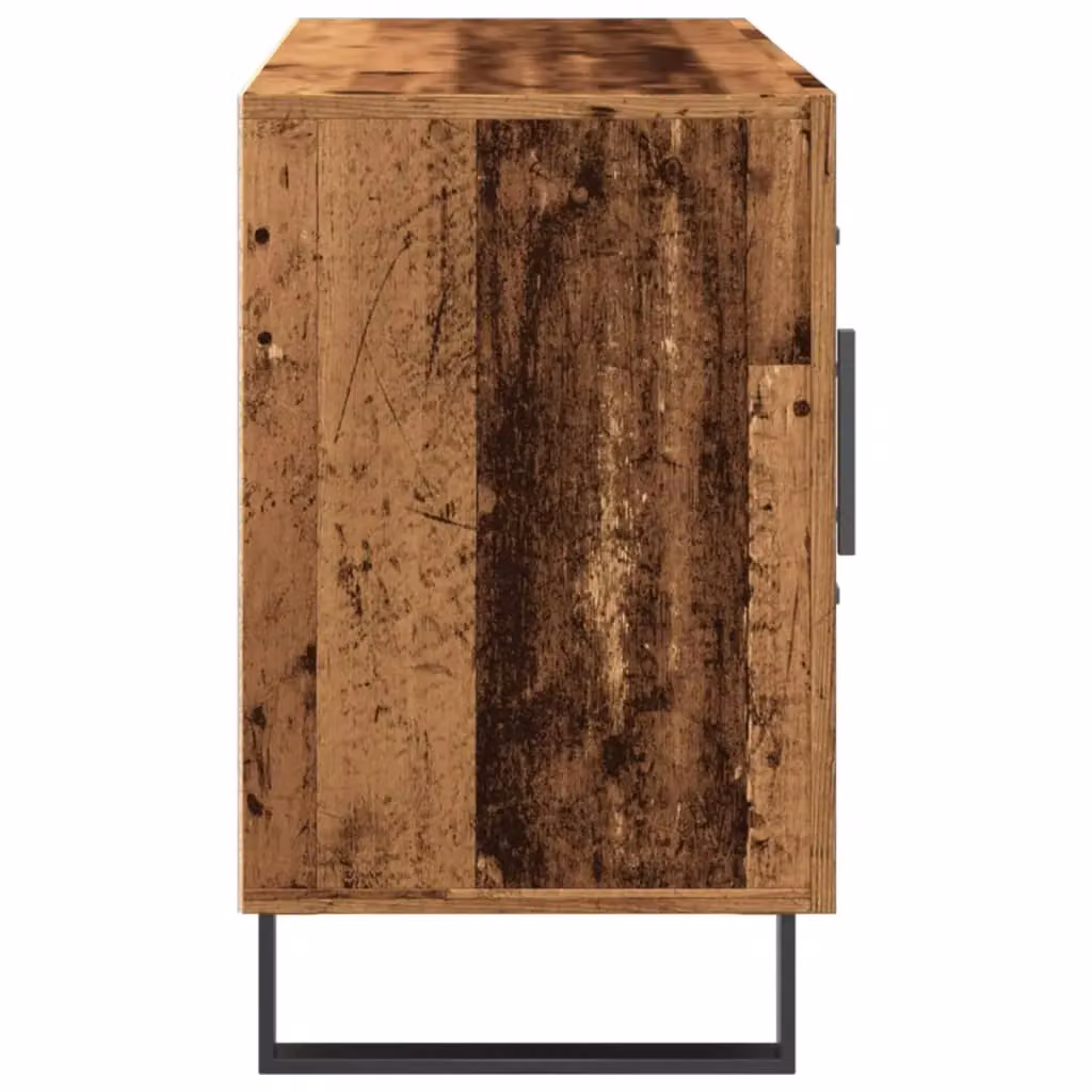 Berkfield Home Industrial Sideboard in Brown Old Wood, W/D/H: 100 x 36 x 60 cm – 4