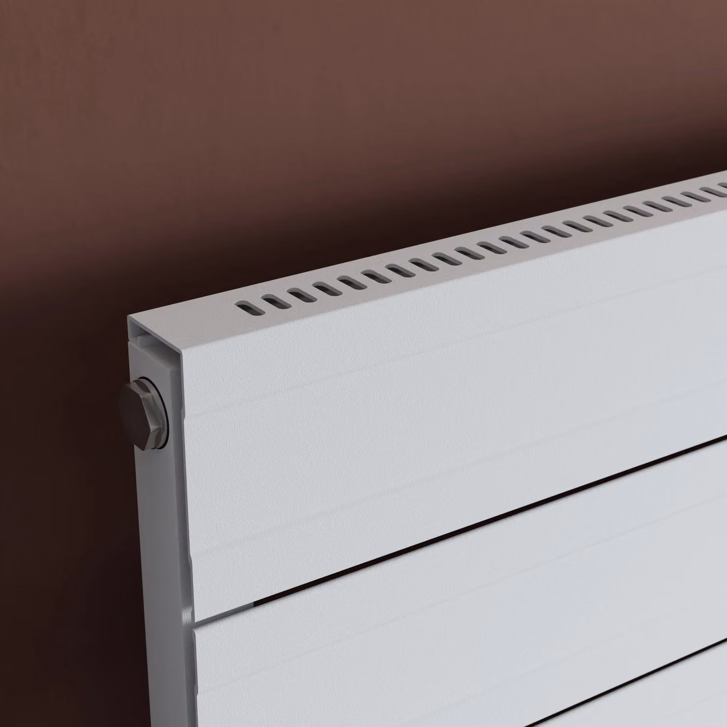 Agadon Rome Designer Aluminium Radiator in White, W: 80.0 cm, H: 60.3 cm – 3