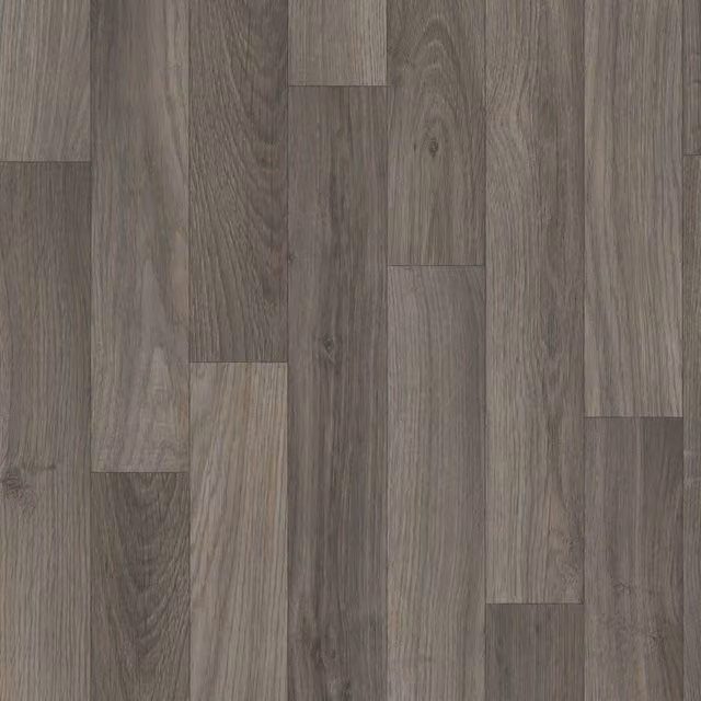 Vinyl Flooring UK Light Grey Wood Effect Anti Slip Vinyl Flooring Sheet, 2.8mm thickness, W: 400 cm, L: 800 cm
