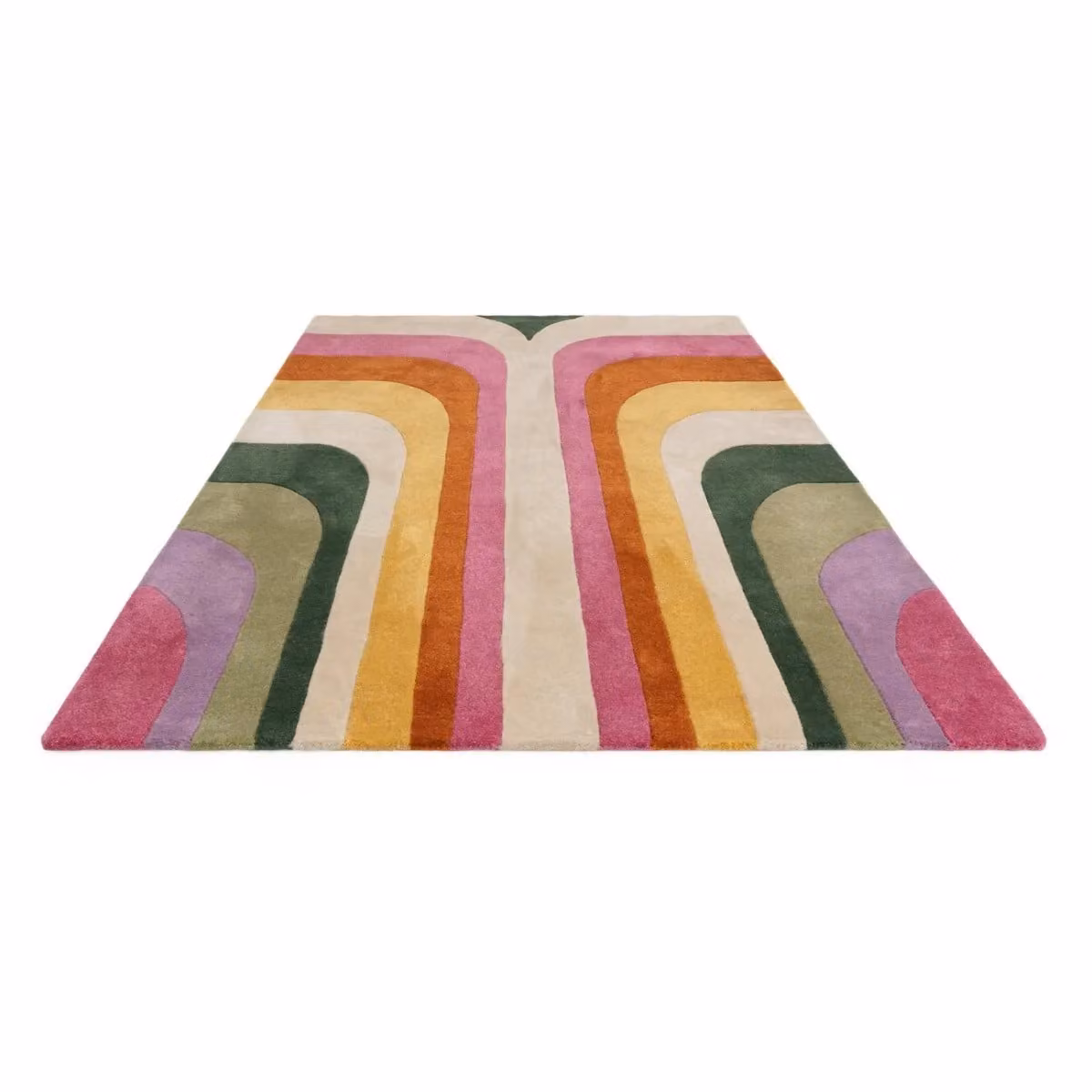 The Rug Shop UK Handmade Modern Abstract Pink Easy To Clean Area Rug W: 200 cm, D: 290 cm – 4