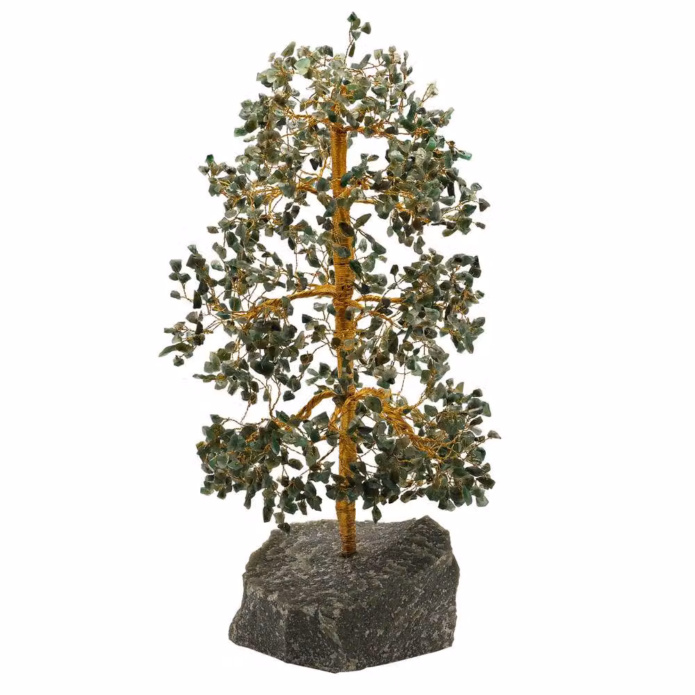 Serenity Aventurine Tree of Life Large Green Stone Tabletop Decoration – 2