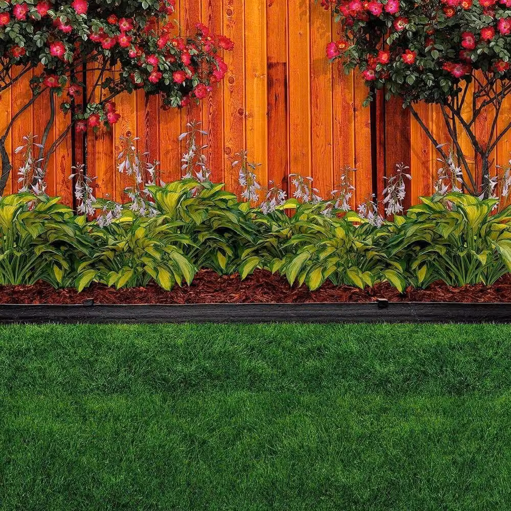 EONLION Black Flexible Garden Lawn Path Edge Border Fence, 5m Length, Height: 100 cm – 4