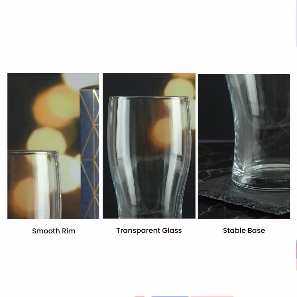 Uniqueful Personalised Engraved Fathers Day Beer Glass in Transparent, 550 ml – 2