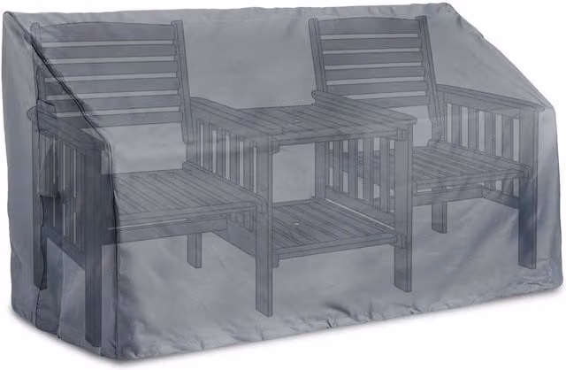 VonHaus Waterproof Grey Polyester Garden Loveseat Sofa Cover