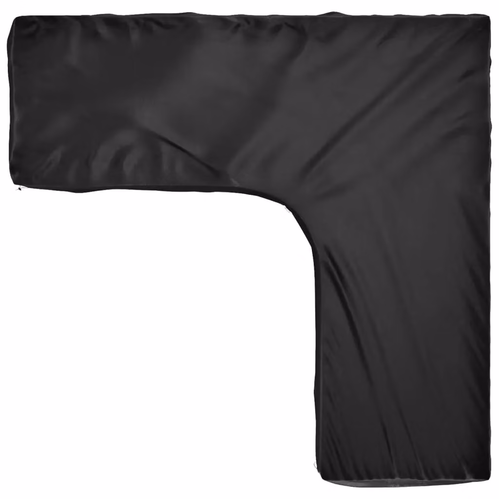 Berkfield Home L-Shaped Garden Furniture Cover in Black, W/D/H: 285 x 285 x 70 cm – 4