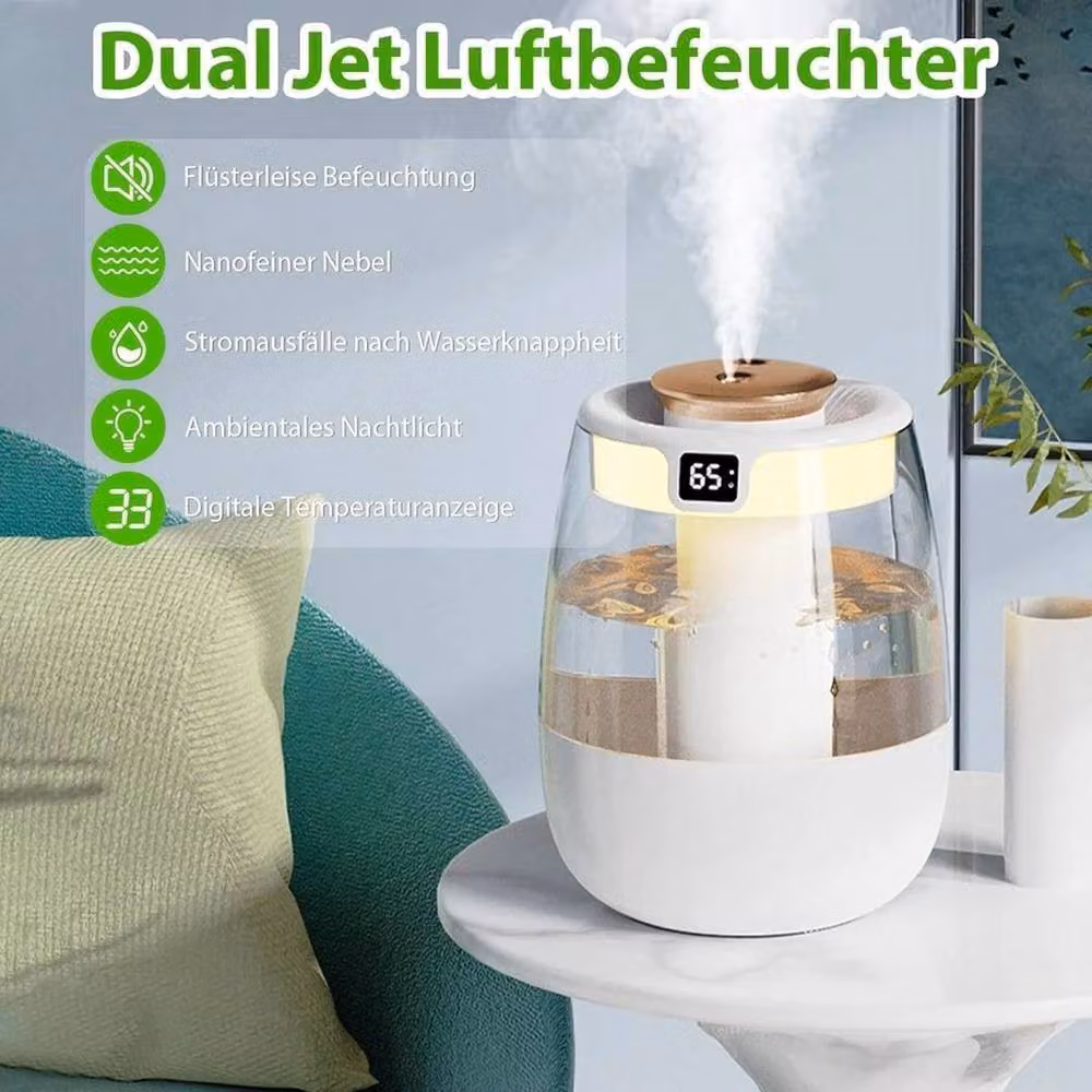 PAWNORA 1300ml Ultrasonic Mister Humidifier with Night Light, White – 3