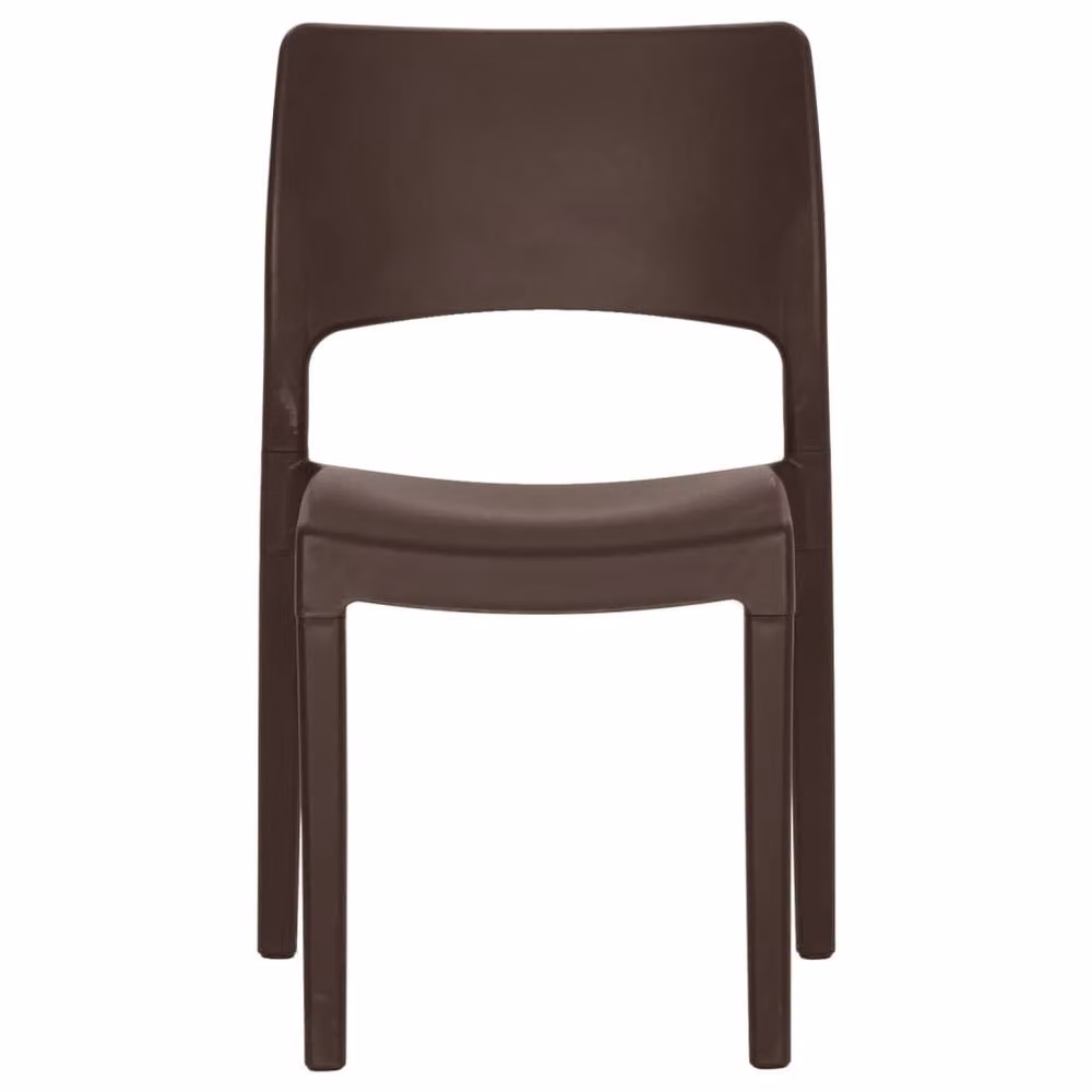 Berkfield Home Elegant Garden Chairs, Set of 2, Brown Polypropylene – 4