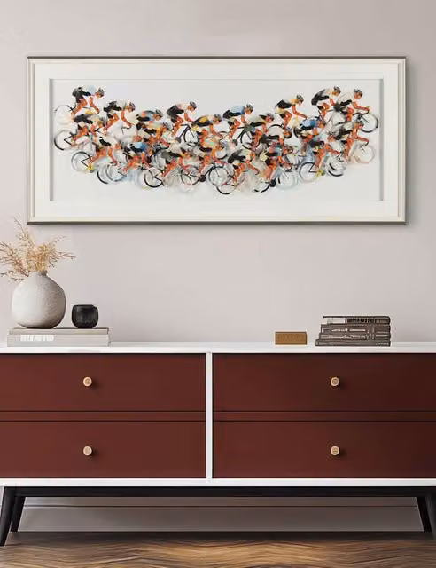 Gallery Direct Peloton Multicolour Framed Modern Wall Art