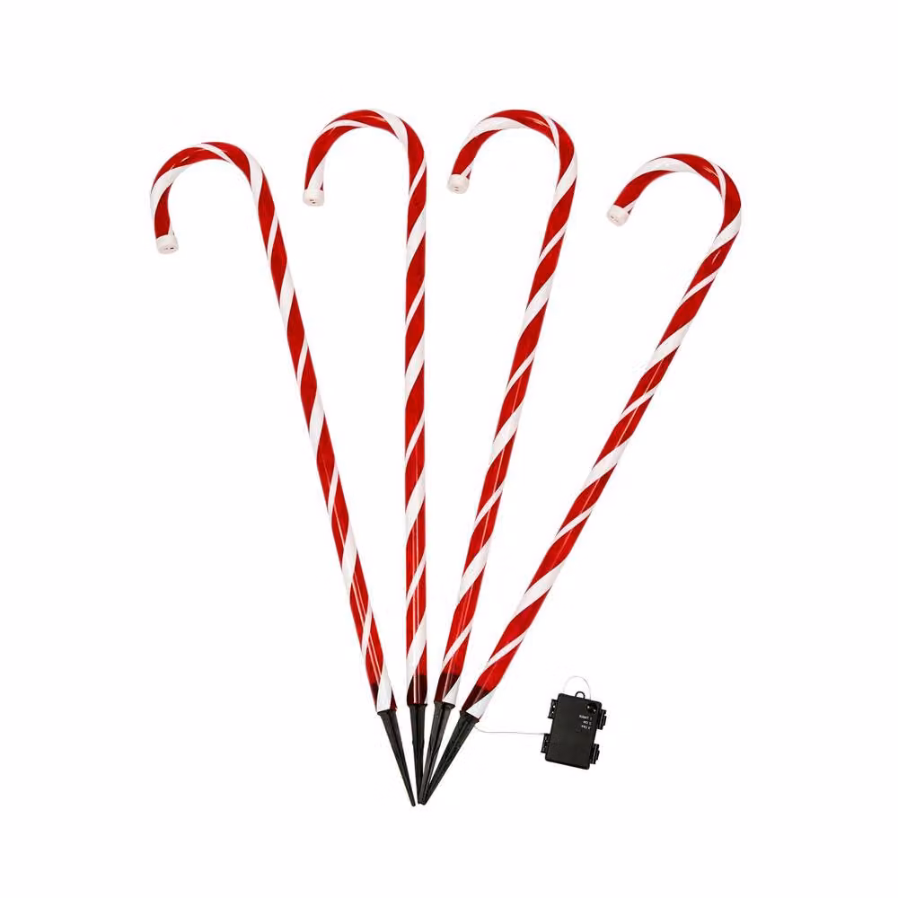 mysmartbuy CandyCane XL LED Path Lights Set of 4, Multicolour, Height: 75 cm – 2