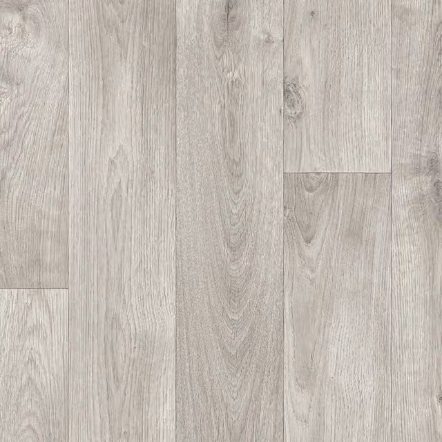 Tavel Grey Wood Look Plank Vinyl Flooring, 2.8mm Thickness, W: 300 cm, L: 400 cm