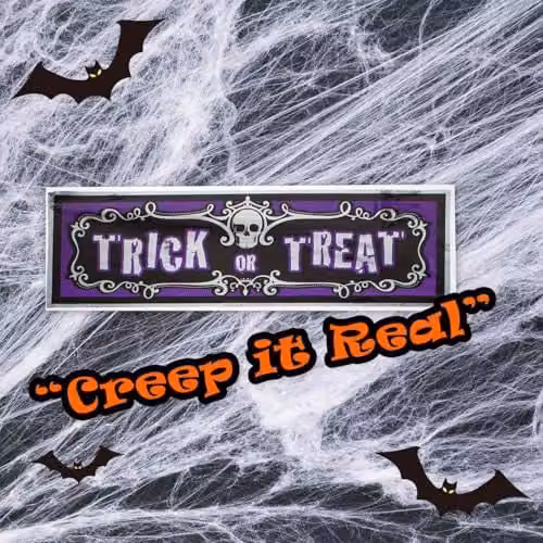 VFM e-Store Trick Or Treat Halloween Party Pennant Banner, Multicolour, Width: 90 cm – 4