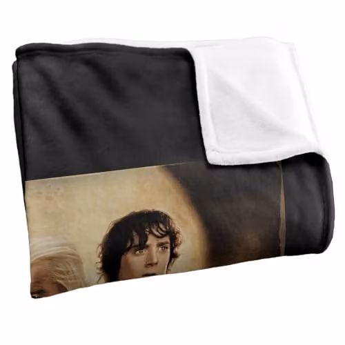 Warner Bros. Lord of the Rings The Two Towers Super Soft Fleece Throw Blanket, Multicolour, W: 91.44 cm x D: 91.44 cm – 2