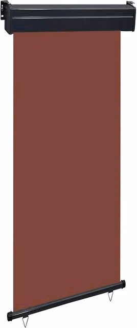 Berkfield Home Brown Balcony Side Awning, W/H: 85 x 250 cm