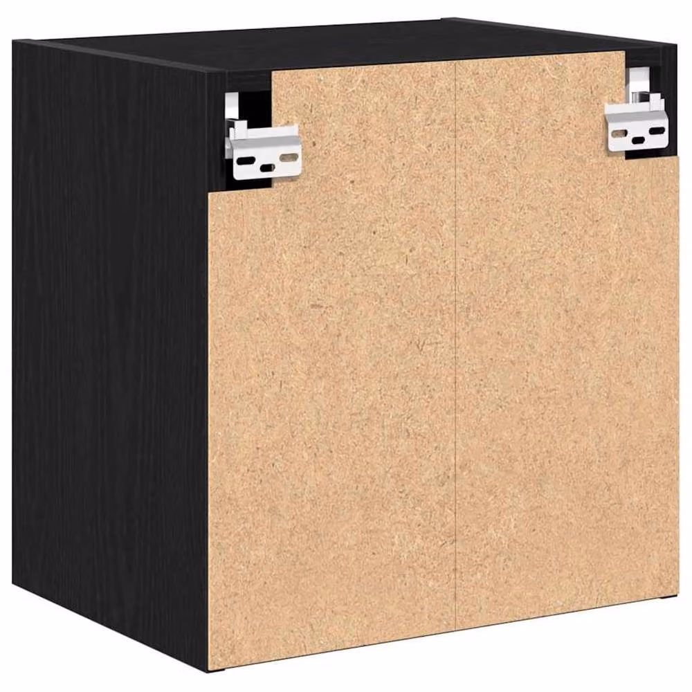 Berkfield Home Black Matt Wall Mounted Garage and Workshop Cabinet with Hinged Doors and Internal Shelves – 6
