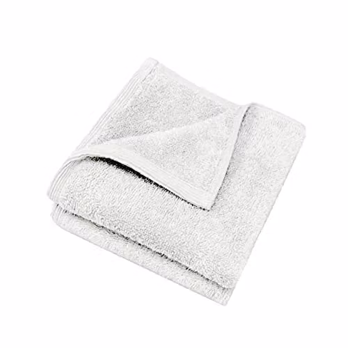 Allure Bath Fashions Pack of 2 Bamboo and Cotton Face Cloths, White, 30 x 30 cm – 1