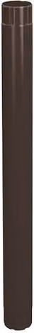 Lindab Steel Intermediate Downpipe, Coffee Brown, Diameter: 100 mm, Length: 1 m