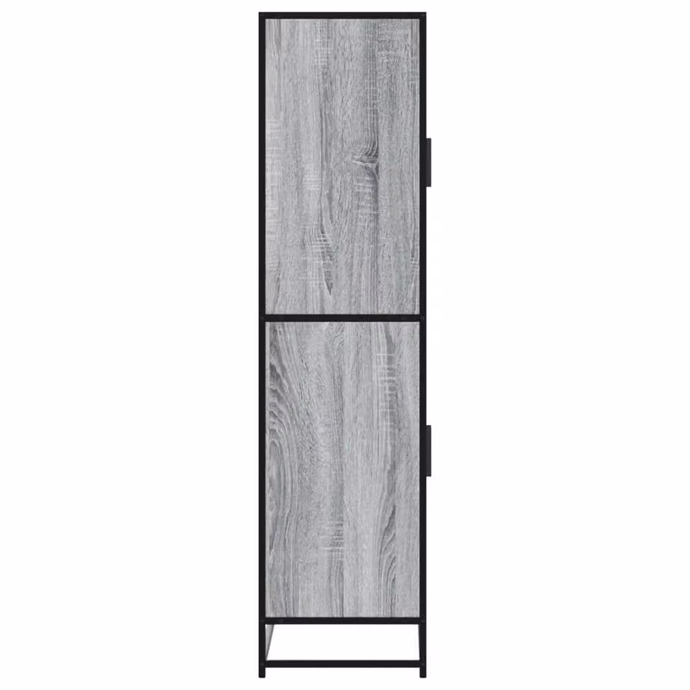Berkfield Home Grey Sonoma Highboard in Engineered Wood, W: 68 cm, D: 35 cm, H: 139 cm – 3