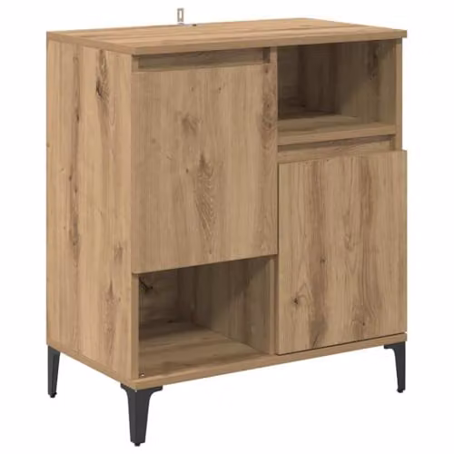 vidaXL Set of 3 Modern Sideboards in Brown Artisan Oak, W/D/H: 60 x 35 x 70 cm – 4