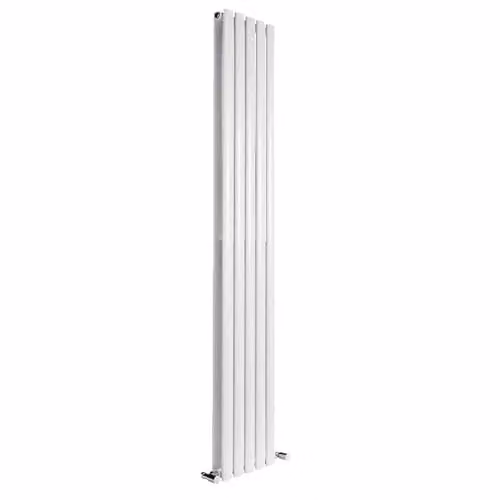 Reina Neva Double Designer Radiator, White, W: 180 cm, H: 23.6 cm, D: 23.6 cm