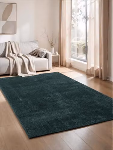 Desire Rugs Comfy Washable Plain Non-Slip Living Room Area Rug, Green, W: 200 cm, L: 280 cm – 6