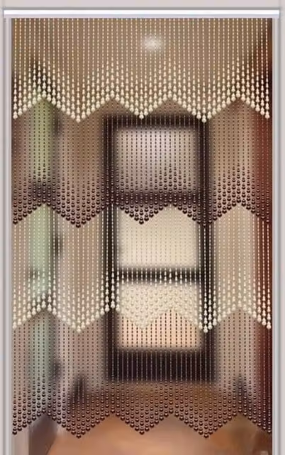 SPETLEK Multicolour Acrylic Beaded Door Curtain Privacy Screen, W/H: 90 x 200 cm – 1