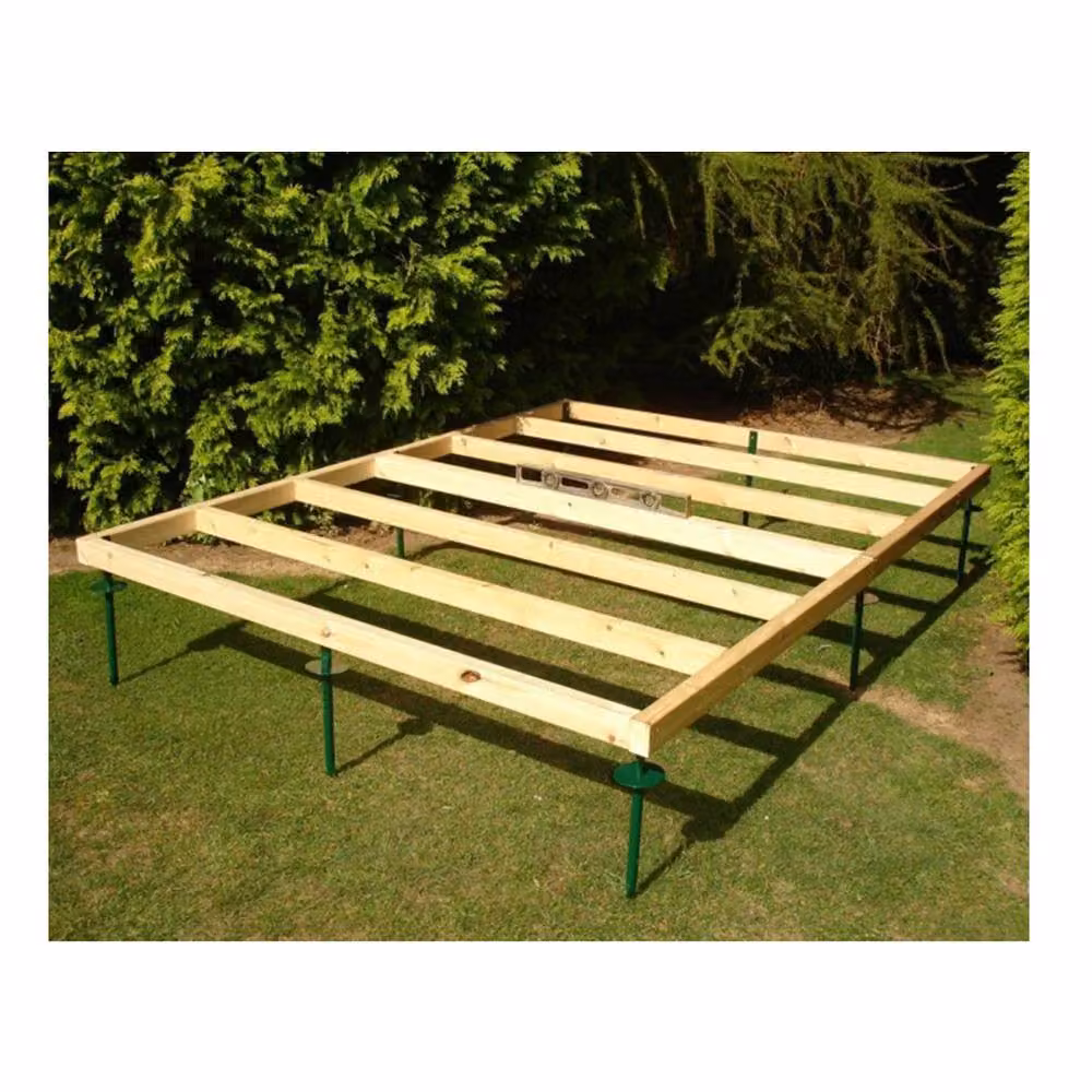 Shires Adjustable Shed Base in Natural Brown, 10 x 7 Feet – 2