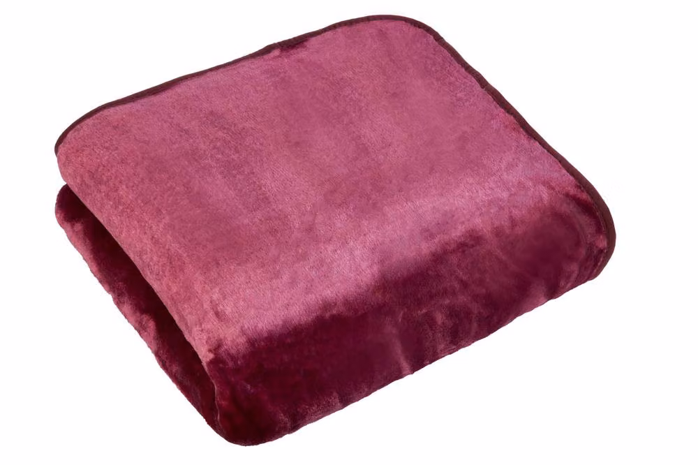 Rapport Home Mink Faux Fur Polyester Super Soft Cosy Plain Throw in Purple, W: 150 cm, D: 200 cm – 2