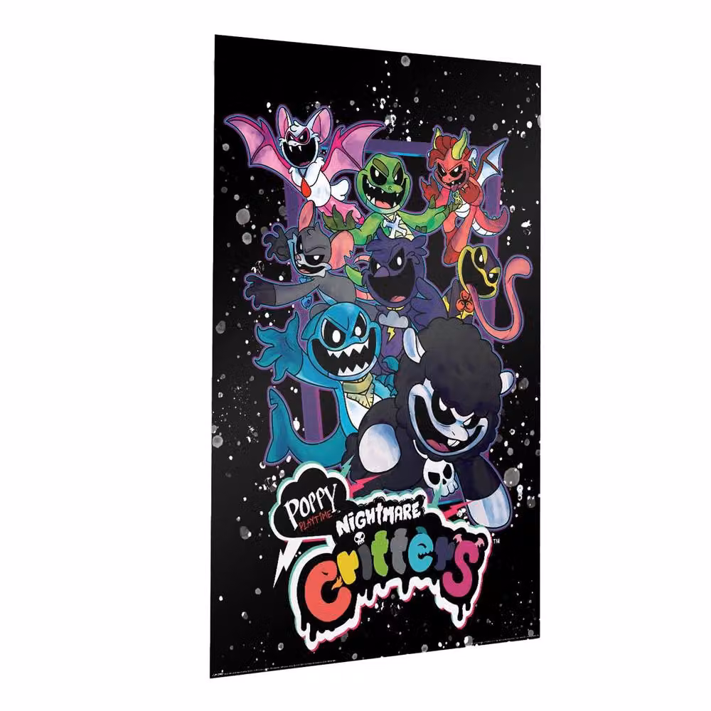 Poppy Playtime Nightmare Critters Maxi Paper Poster in Black and Multicolour – 2